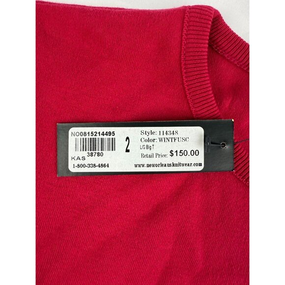 NWT New Orleans Knitwear Women's Long Sleeve Sweater Size M - Picture 5 of 8
